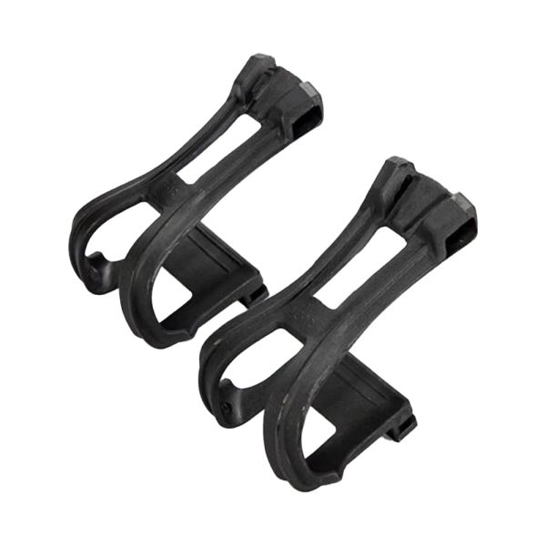 Pair of open design bike footpegs - perfect freedom of movement and stability