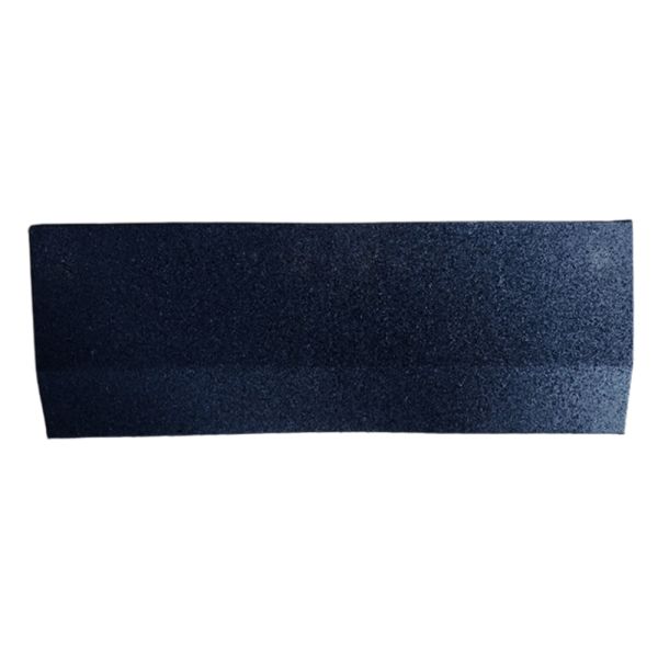 Rubber edge corner 50x16 cm - 20 mm thickness in black