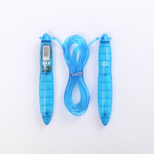 Jumping rope with a digital counter Kangaroo BLUE