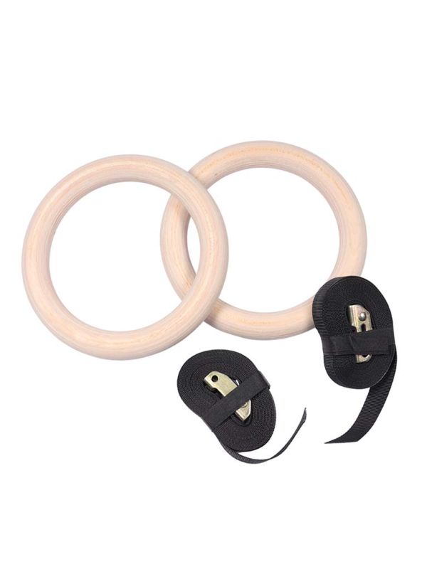 WGR-A1 Gymnastic Rings with Lifting Straps - Pro Flexible Training