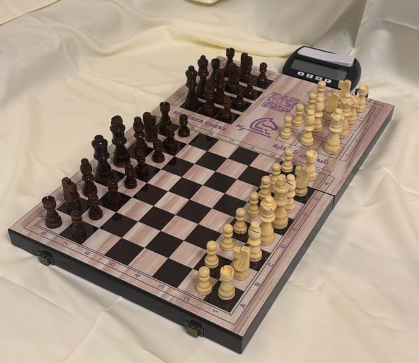 Wooden Shatara Chess with Timer